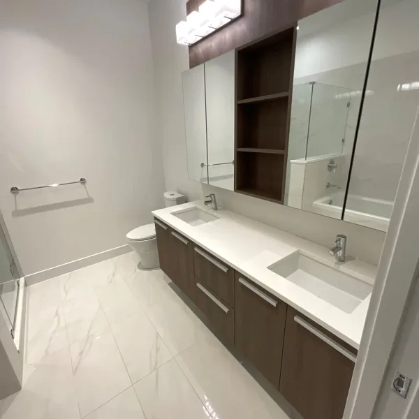Renovated bathroom, Mountain Hwy, North Vancouver