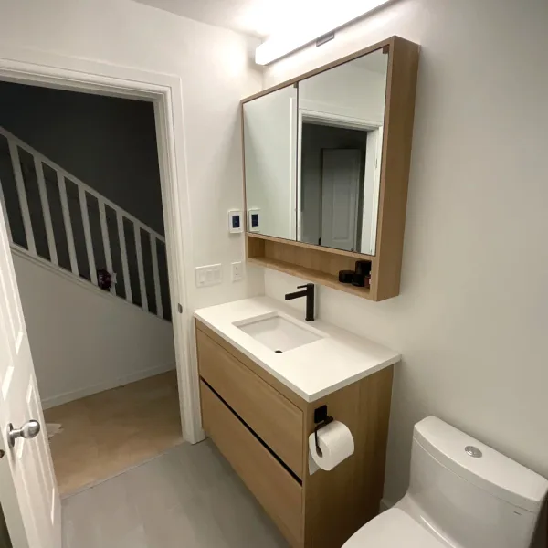 Renovated bathroom, West 4th, Vancouver